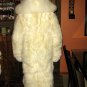 Hooded douple fur Overall,Alpaca pelt, outerwear