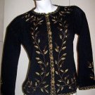 Embroidered Blazer,Jacket made of pure Alpacawool