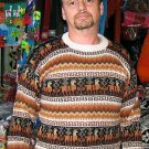 Sweater for men, made of Alpaca wool,round neck