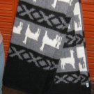 Gray blanket, coverlet made of alpacawool, Twin Size