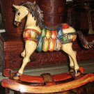 Rocking horse,hand painted and carved,cedarwood