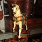 Rocking horse,hand painted and carved,cedarwood
