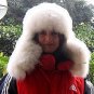 Winter hat with ear flaps,Alpaca pelt, cap