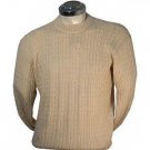 White Sweater for men, knitted with Alpaca wool