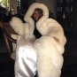 Maxi fur hooded long coat, fur outerwear