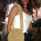 Pelt handbag, Bag made with merino sheep Pelt