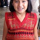 Slipover for kids, the sweater is made with Alpaca wool
