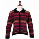 Colorful Cardigan,Jacket is made with Alpaca wool