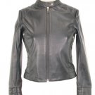 Women’s Lambskin Leather Jacket with fancy  sleeves