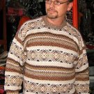 Sweater for men,round neck, pure Alpaca wool jumper