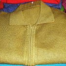 Green cardigan,pure Alpaca wool with ziper, jumper