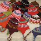 25 Alpaca woolen hats with ear flaps, wholesale lots
