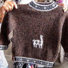 Toddlers sweater, turtleneck made with Alpacawool