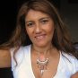 Alpaca silver necklace, jewelry with a river stone