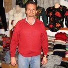 Red sweater made of Babyalpaca wool