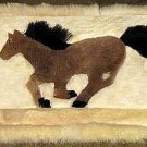 Fur rug, carpet made of Alpaca pelt, 31 x 24 Inches