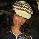Wool Hat, peaked cap made of alpaca wool