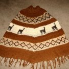 Poncho made of natural Alpaca wool,outerwear