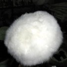 White fur hat, a furry cap made of Babyalpaca pelt