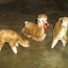 3 Alpacas, alpaca fur soft toys,each 7.8 Inches