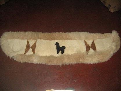 Rug for your back shelf in your car, alpaca fur carpet