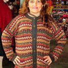 Folklorical cardigan made of Alpacawool