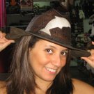 Cowboy hat,stetson made of pure leather, handmade