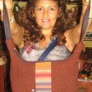 Brown handbag from Peru with an ethno look