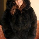 Babyalpaca double furred hood jacket, outerwear