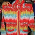Peruvian hooded sweater  made of pure cosy Alpacawool
