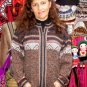 Indigen peruvian ethno designed cardigan knitted of pure cosy Alpacawool.