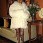 White midi fur jacket,Babyalpaca pelt,outerwear