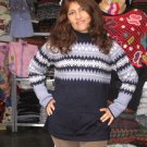 Sweater knitted of pure Alpaca wool, crew neck