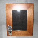 Picture Frame,Mahogany and silver 950 decor