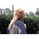 Fur hat made of alpaca fur, ethnic fur cap