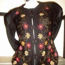 Waistet embroidered Blazer, Babyalpaca wool