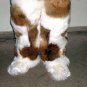 Hooded alpaca fur Overall, pelt outerwear for outdoor