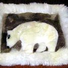 Alpaca fur Rug for decoration,carpet of 15.75 x 13.75 Inch