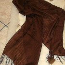 weaved shawl, mix Babyalpaca wool and Silk fabric