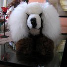 Dog handmade of pure Babyalpaca fur, soft toy figure