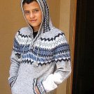Peruvian hooded sweater made of Alpacawool
