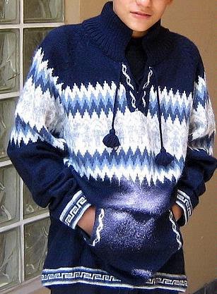 Ethnic peruvian Sweater, Jumper made of Alpacawool