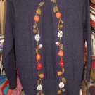 Embroidered cardigan, jacket made of Alpacawool