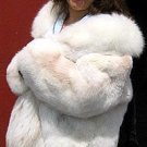 White fur Jacket, Babyalpaca pelt, outerwear