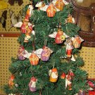 20 peruvian christmas angels, ceramik, handpainted