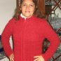Red jacket made of alpacawool, outerwear