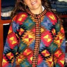 Colorful cardigan, jacket made of Babyalpaca wool