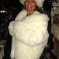 White Babyalpaka fur jacket with a fitting Hat,outerwear