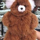 Brown fur Teddy bear, pure Babyalpaca, soft toy