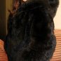 Black Babyalpaca fur hooded Jacket,outerwear